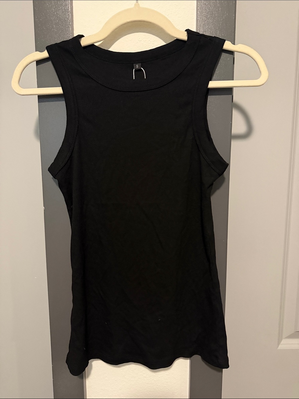 Target Black Ribbed Tank Top - Women's Sleeveless Crew Neck